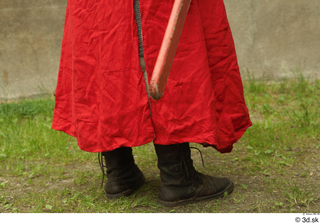  Photos Medieval Knight in mail armor 10 Medieval clothing lower body red gambeson 0005.jpg